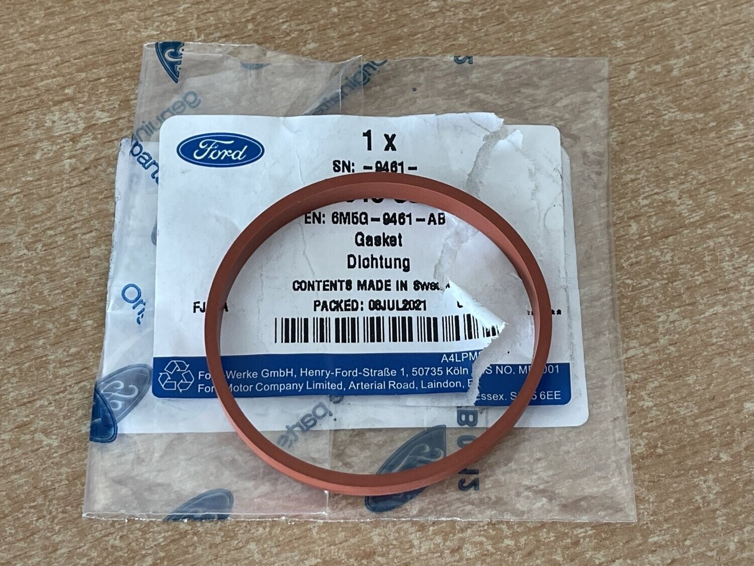 Genuine Ford Plenum to Intake Manifold "O" Rings Set Focus ST225 and Mk2 RS