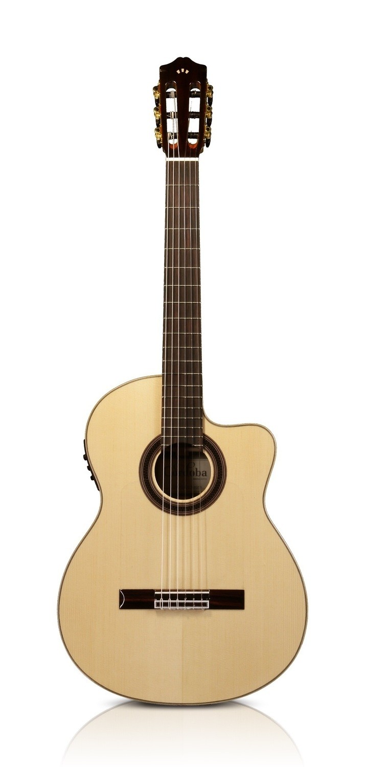 Cordoba GK Studio Negra Gypsy King Signature Acoustic Electric Flamenco Guitar