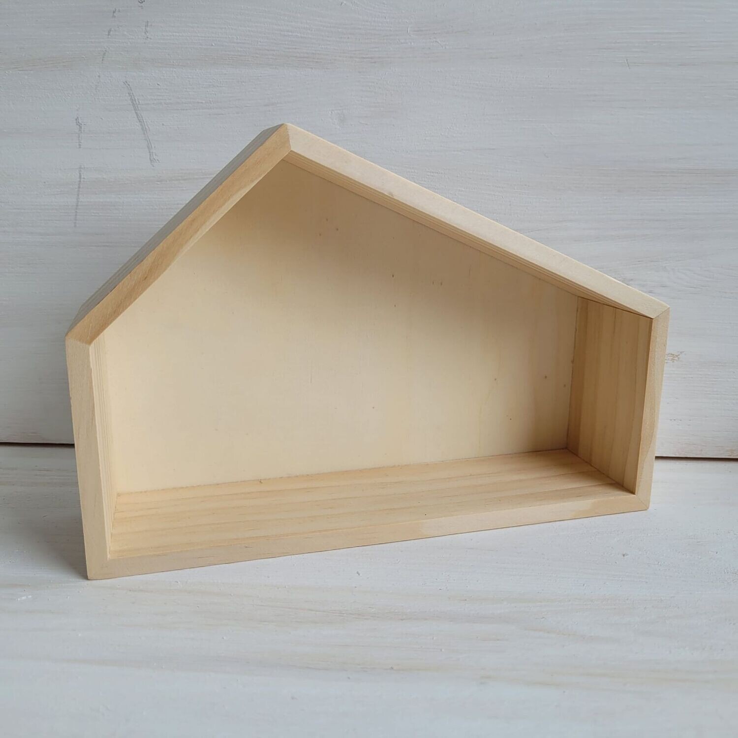 Produktbild von Haus Mit Stall Für Krippe 30x24x18cm - Holz & Terrakotta