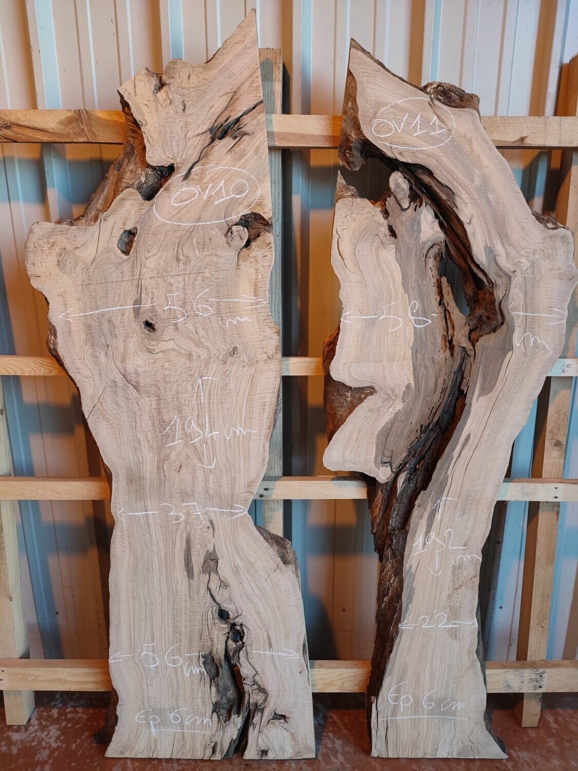 Planches De Bois Live Edge Brut - Bois Français Pour Créations Originales Et Uniques