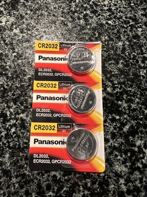 Panasonic Lithium CR2032 Batterie (Universell, 3 Stück) mit kostenlosen Versand (A-Post)