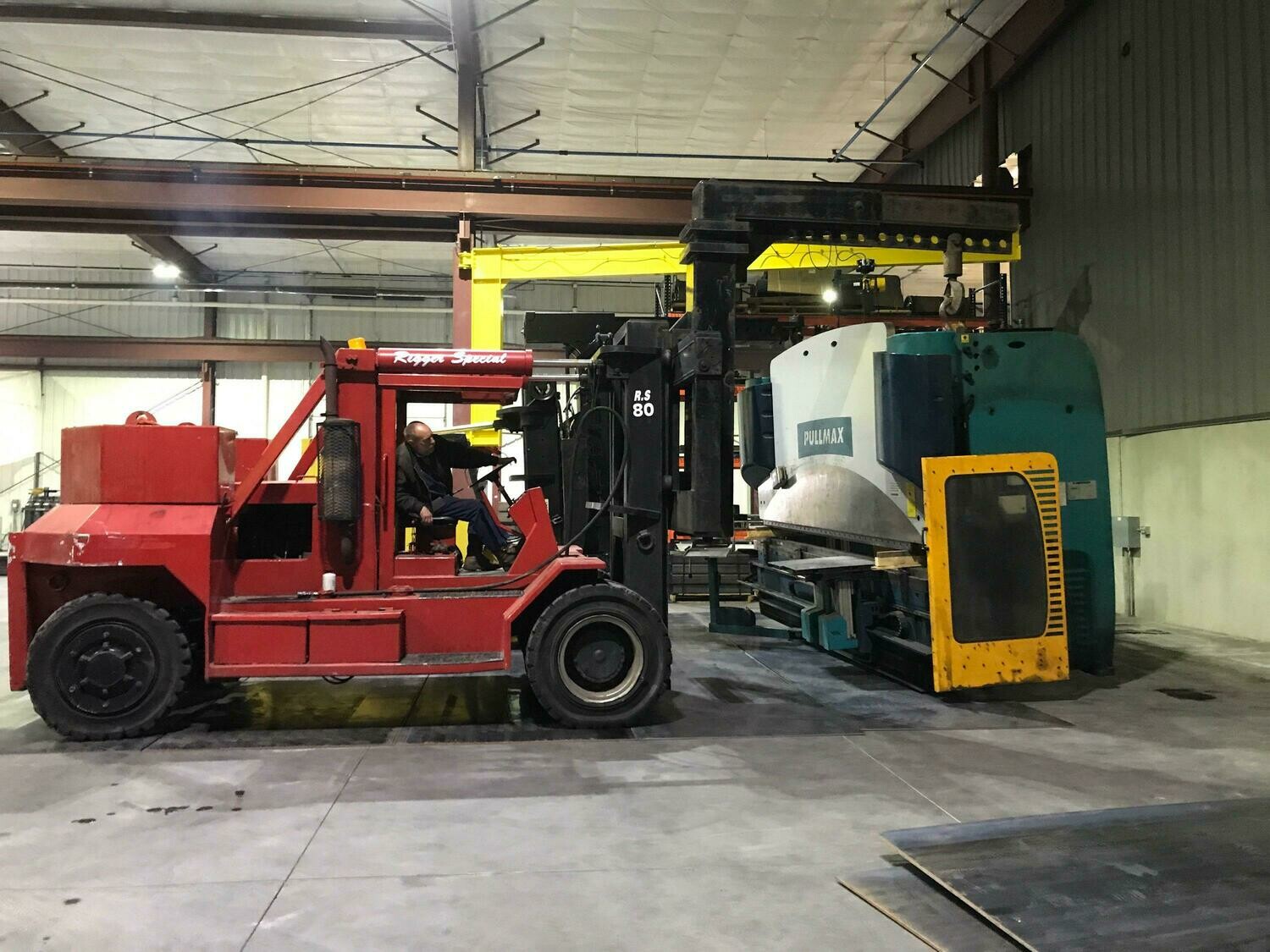 80,000 lbs Bristol Forklift Model RS80 For Sale Store