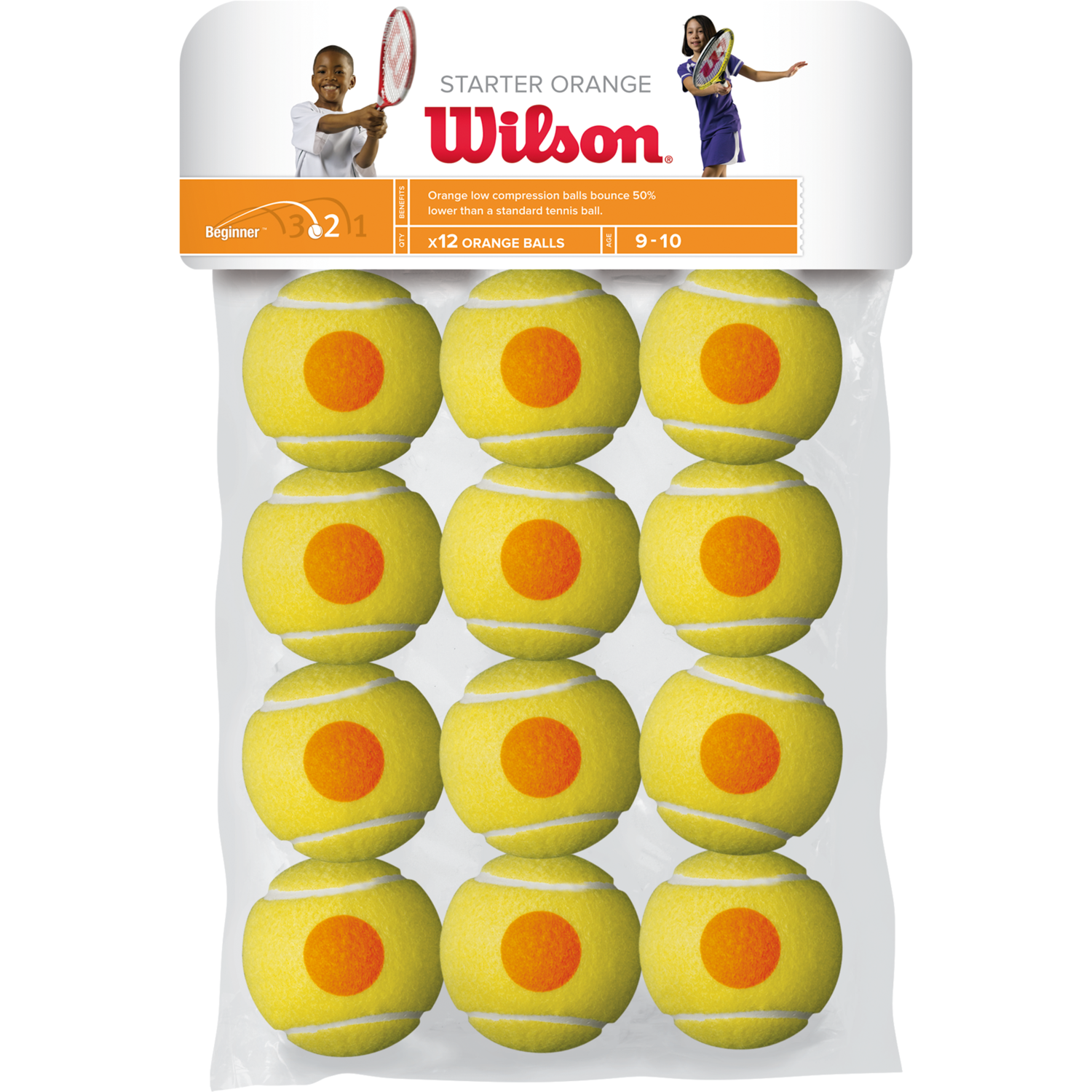 Wilson Starter Orange Tennis Balls 12 Pack