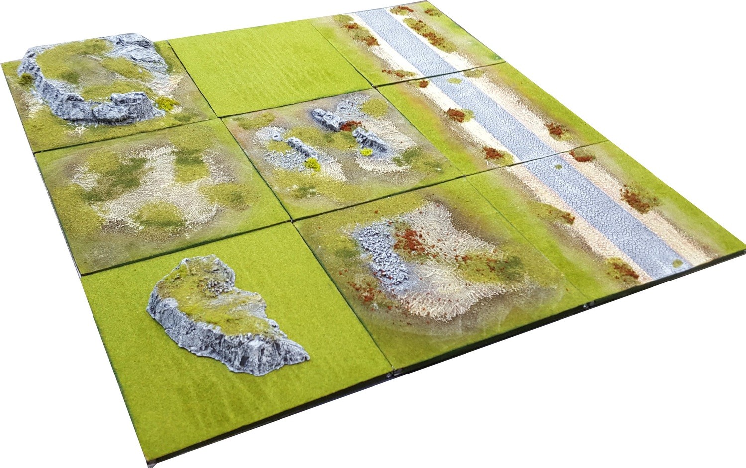 3'x3' Modular Painted Terrain Board for Wargames & RPGs