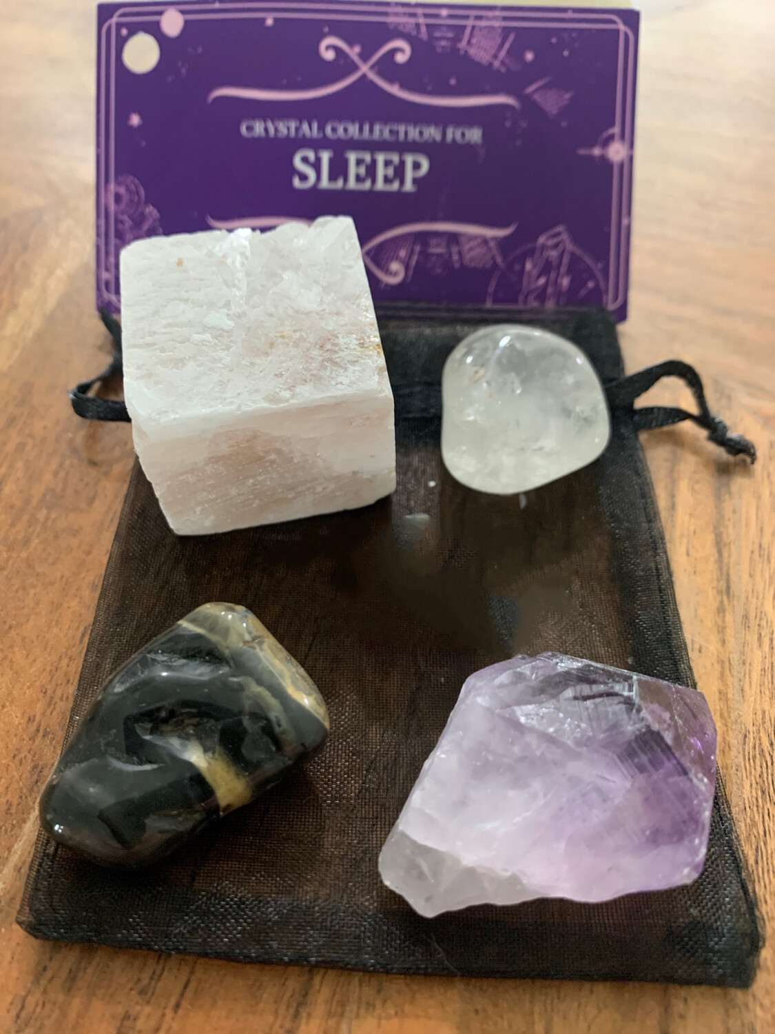 Sleep Intention Crystal Set With Pouch