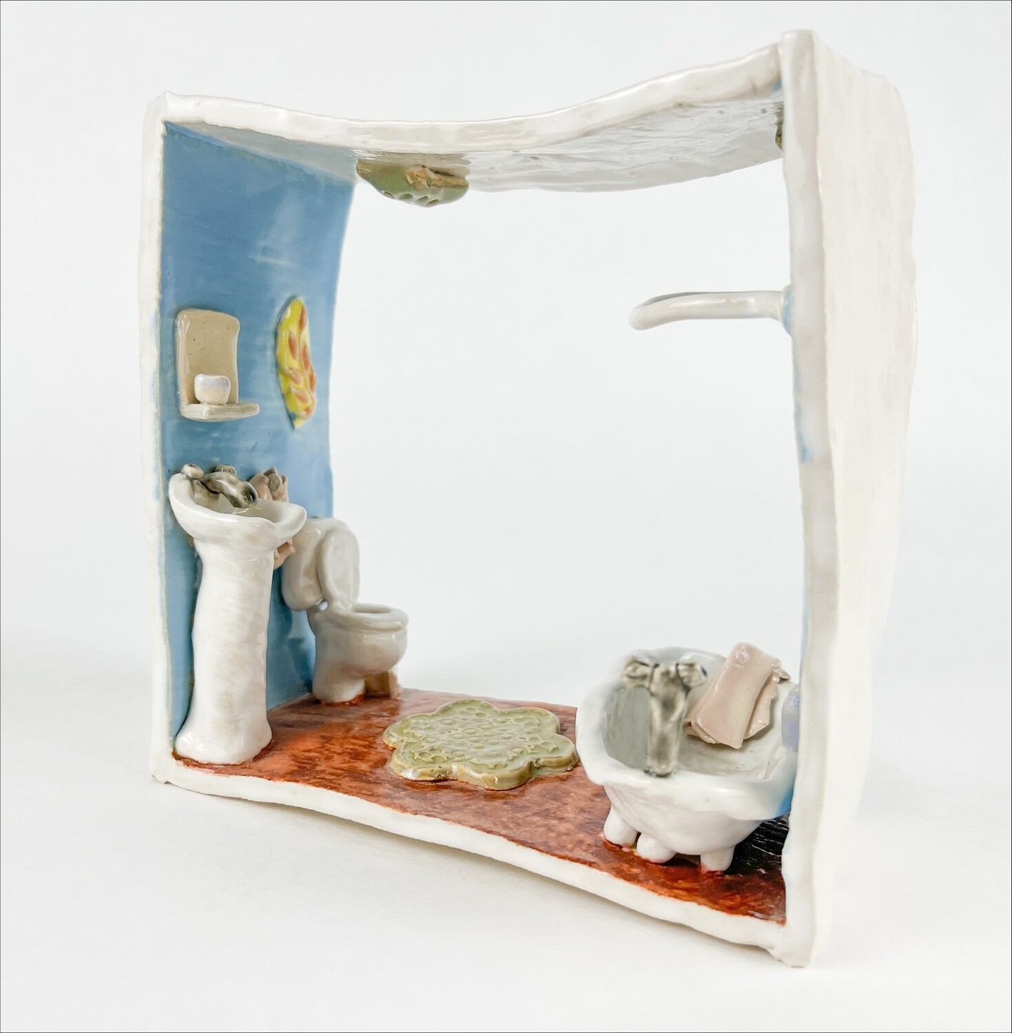 "Bathroom" 3D Pottery Sculpture Store Handworks Gallery