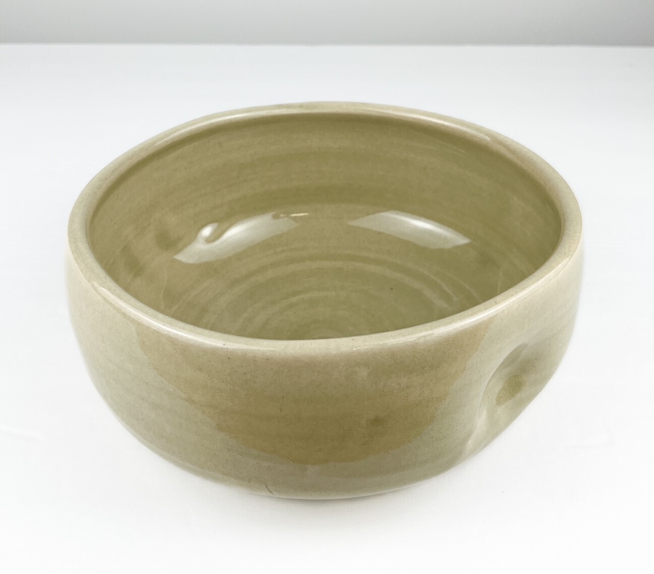 Japonesque Glossy Green/Cream Serving Bowls Store Handworks Gallery