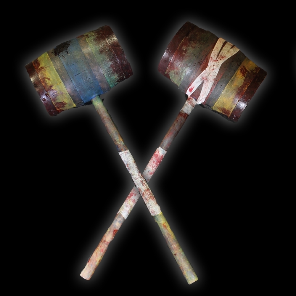 Huge Clown Barrel Hammer Prop