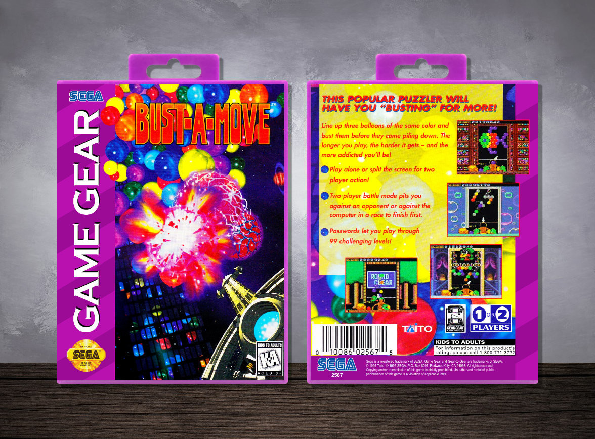 SEGA Game Gear Game Case BustAMove