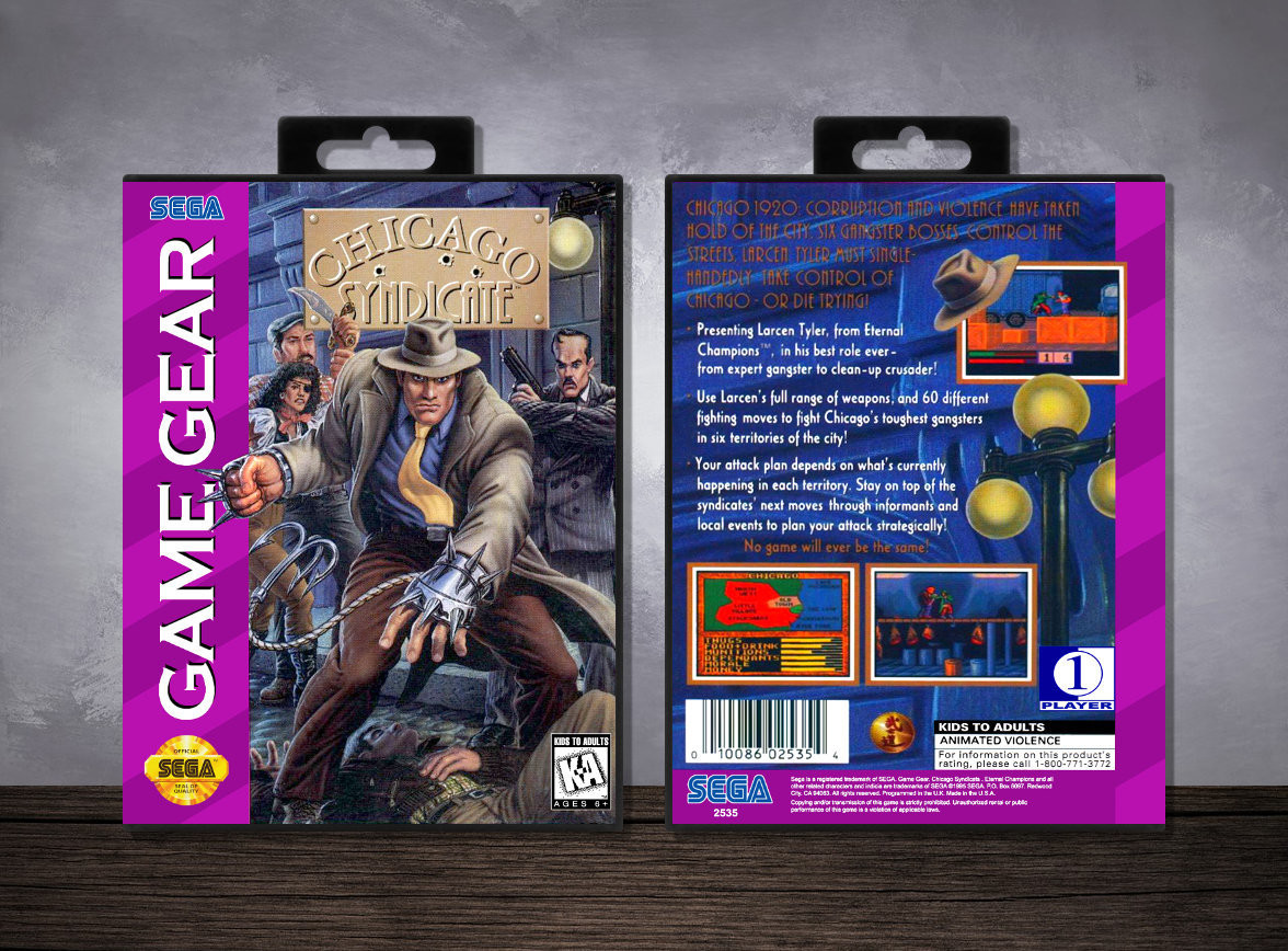 SEGA Game Gear Game Case Chicago Syndicate