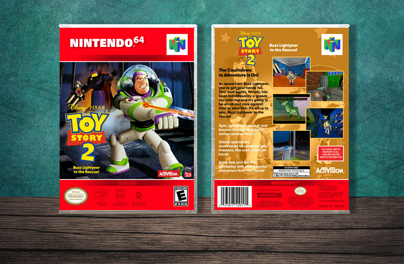 Toy Story 2 N64 Video Game Case