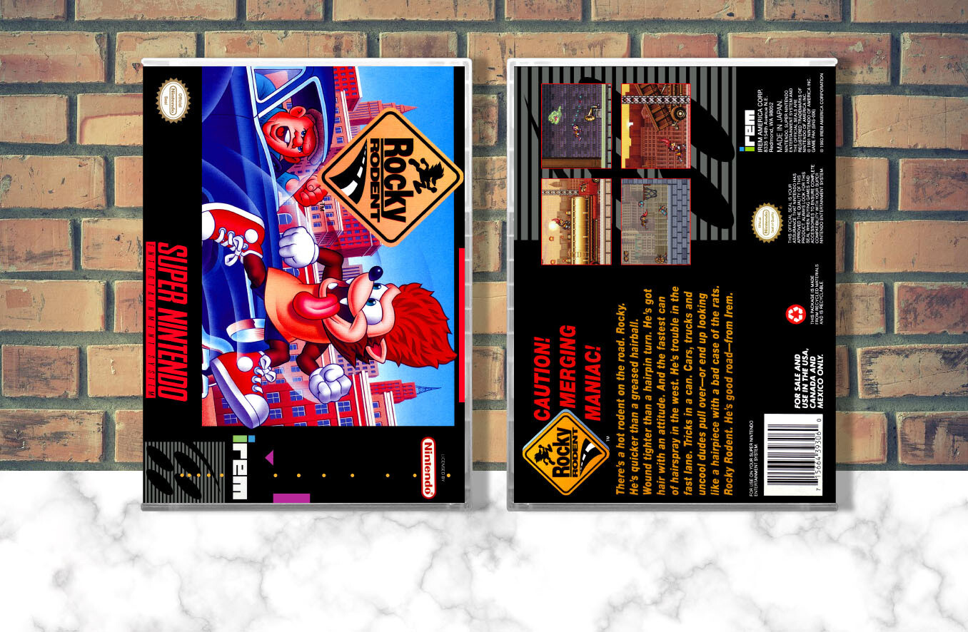 Rocky Rodent SNES Video Game Case