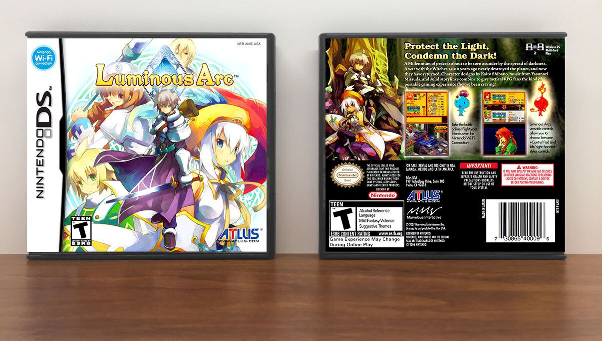 Luminous Arc - DS Game Case