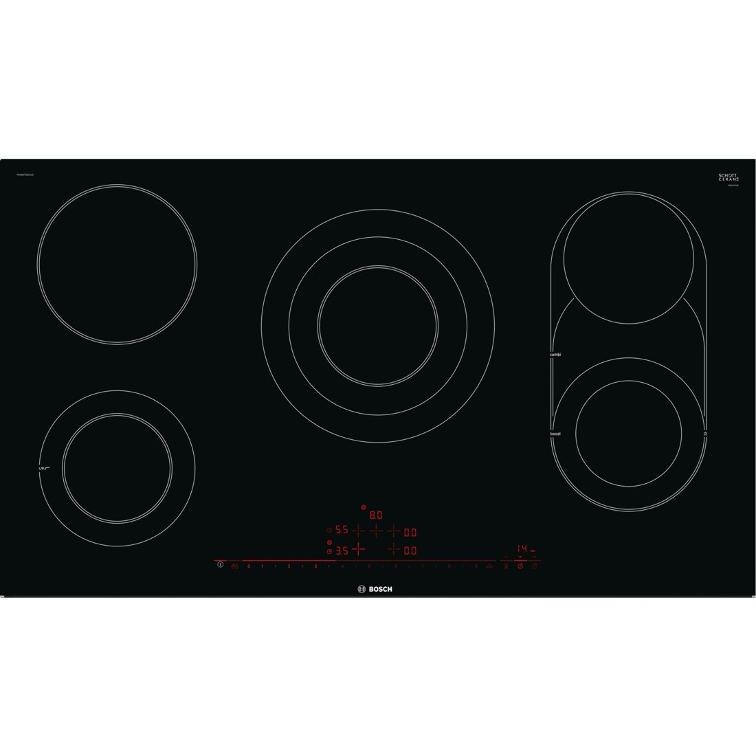 90cm electric ceramic hob PKM975DK1D Bosch