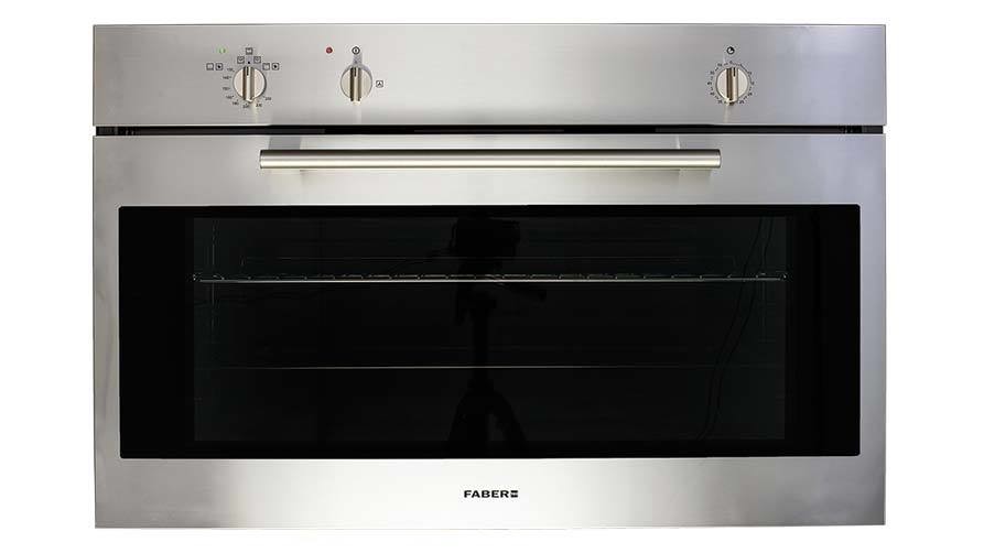 Gas oven with fan, 90cm LIGHTF9XLFGVGG45C Faber