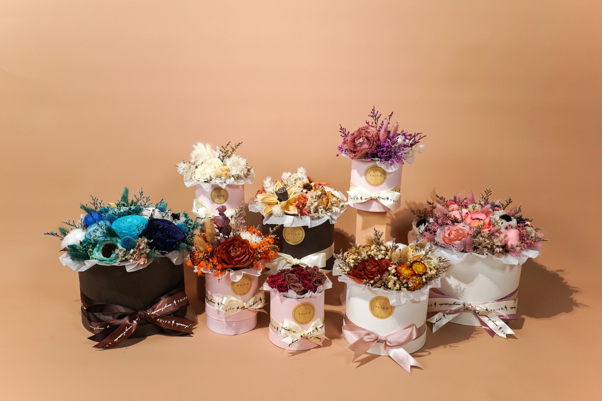 Flower Boxes Tuyo home of premium dried flowers arrangements