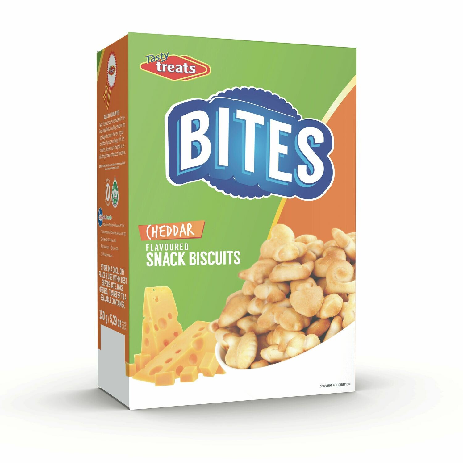 TASTY TREATS BITES CHEDDAR 12x150gr CASE