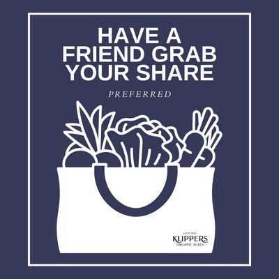 Have a friend pickup your share