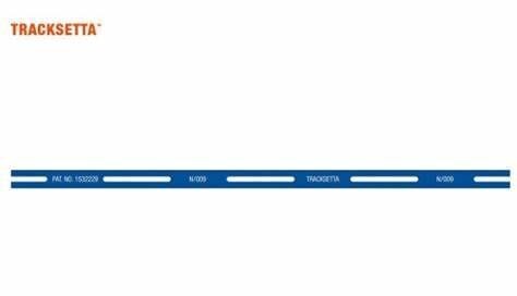 N Gauge Track Laying Tool – Straight Template Tracksetta NT10 – For N Scale Model Railways - View #5