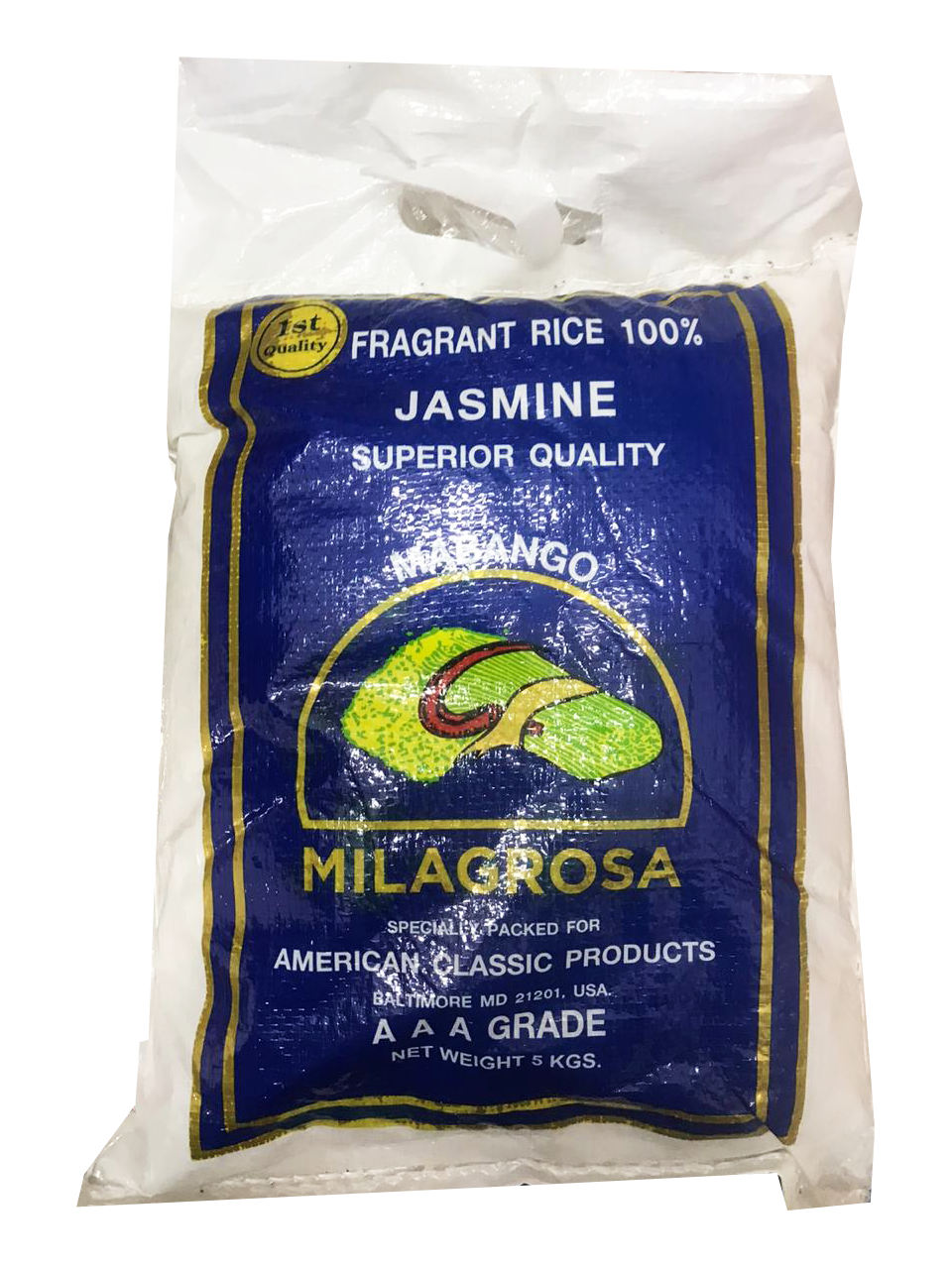 Jasmine Mabango Milagrosa Rice 5kg