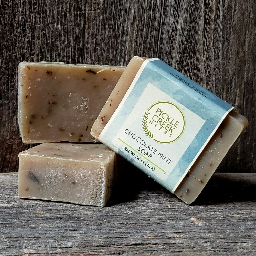 Chocolate Mint Herbal Soap Pickle Creek Herbs