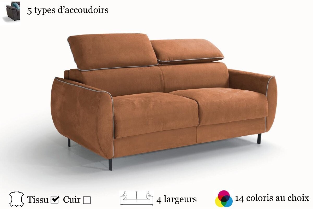 Canapé lit convertible avec vrai matelas Up