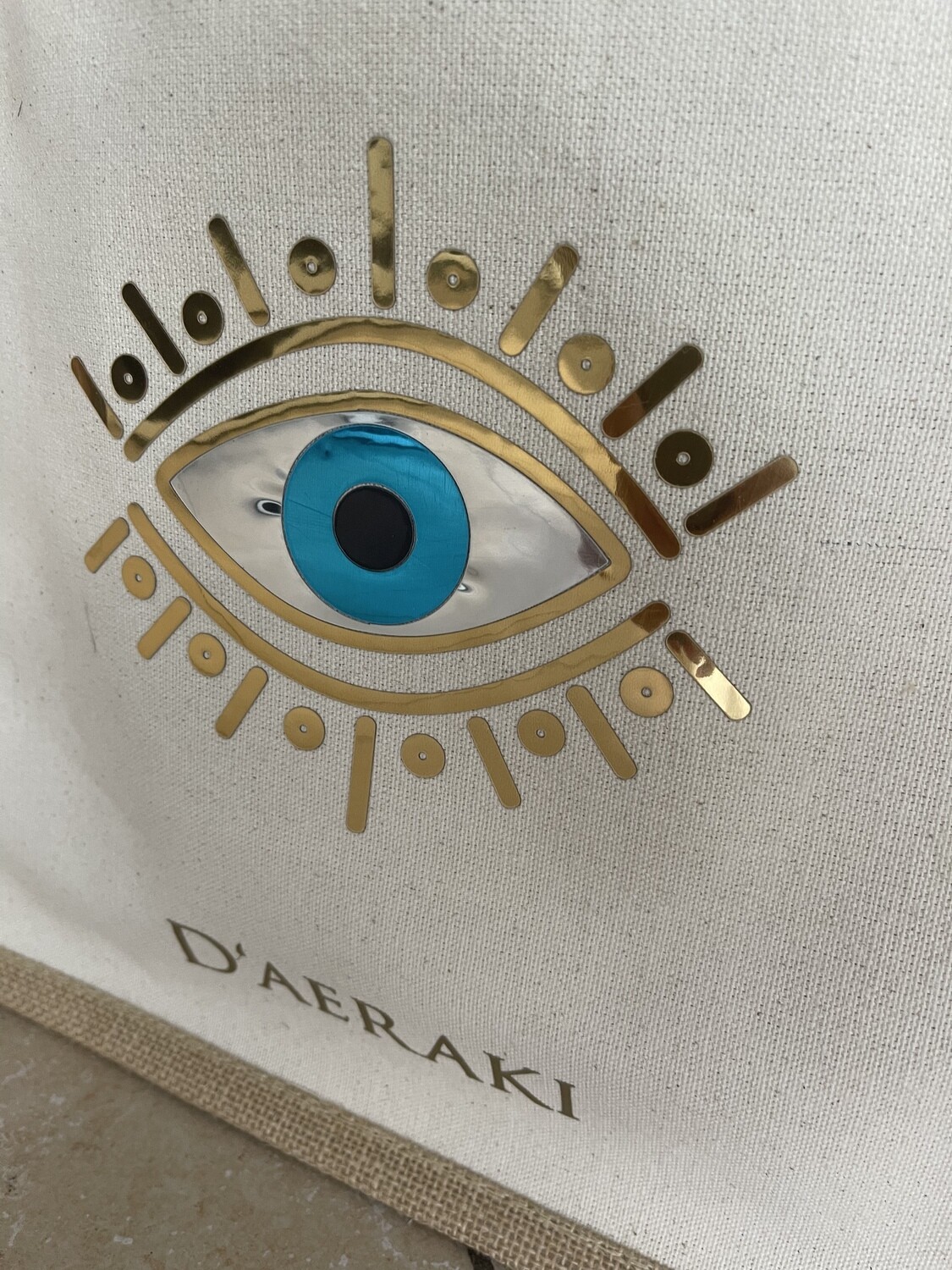 Jute Bag / Shopper / Beach Bag - Evil eye 🧿