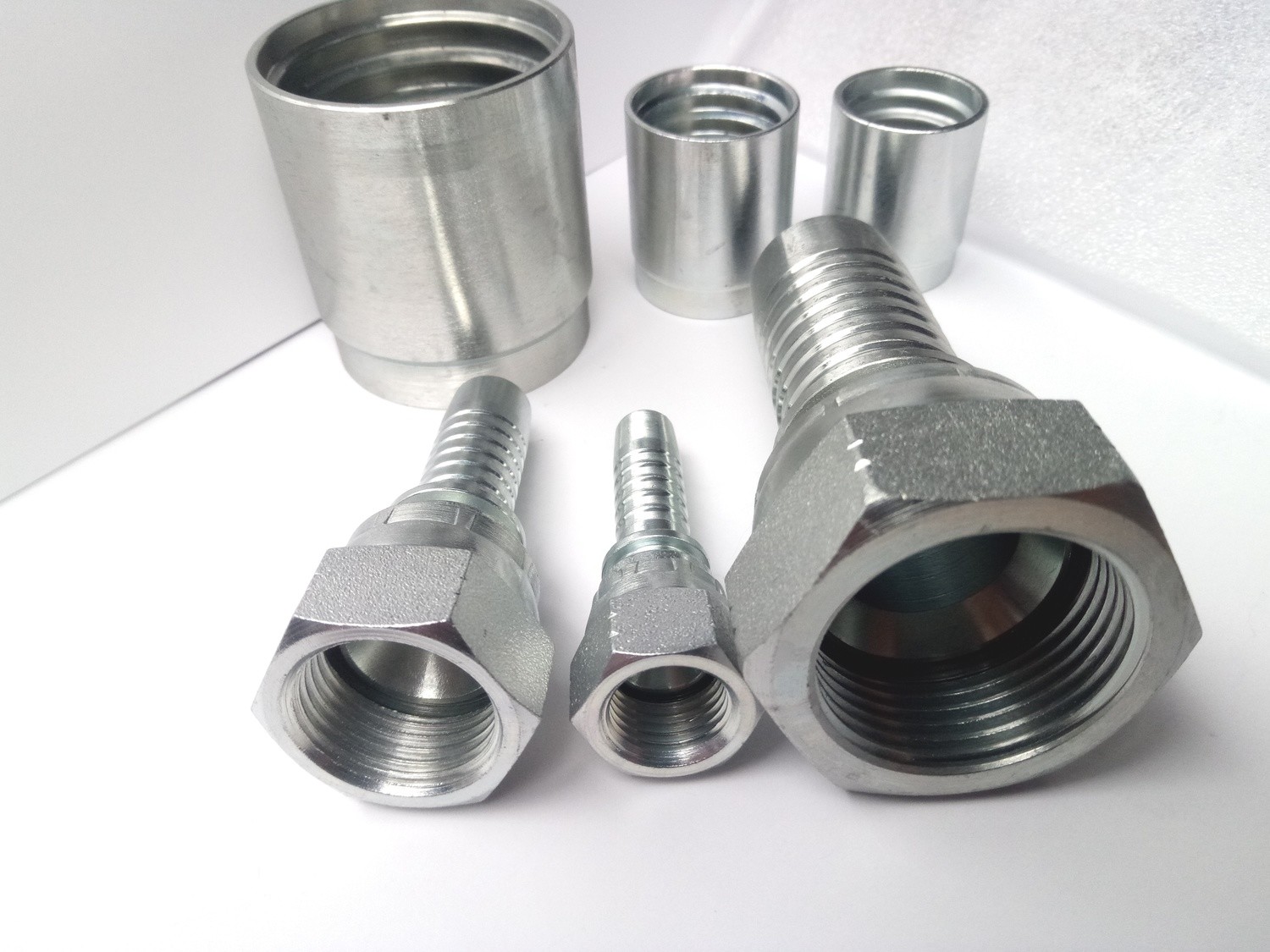 HYDRAULIC HOSETAIL 'CRIMP ON' STRAIGHT FEMALE TWO PIECE JIC Hydraulic