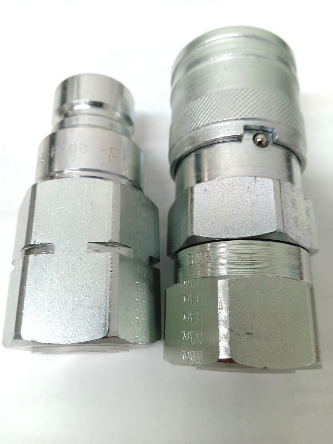 FLAT FACE ITALIAN MADE COUPLERS 1/4" BSPP SET HYDRAULIC