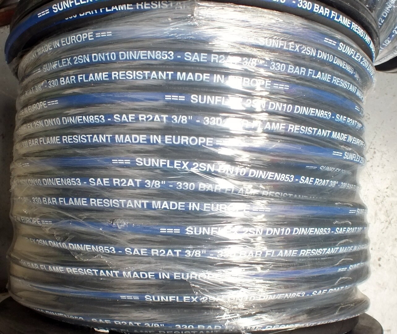 Standard Hydraulic Hose 3/8" ID SAE 100R208 2 Wire Braid 5000 PSI 50