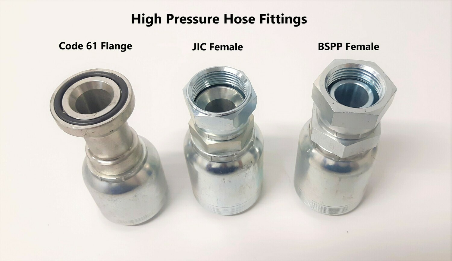 6100 PSI JIC Female MultiSpiral Crimp On Hose Fittings Hydraulic