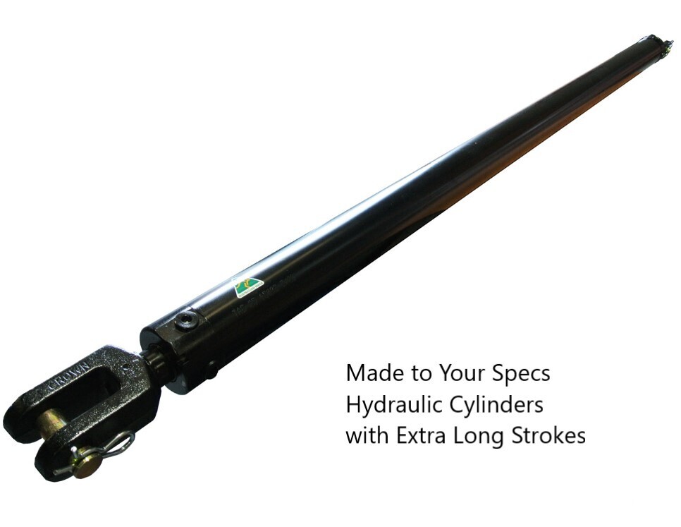 Extra Long Stroke Hydraulic Cylinders With 2.5, 3 or 3.5 Bores 1,500 to