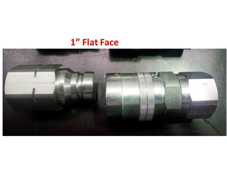 Flat Face Hydraulic Couplers 1" BSPP Male/Female Pair Hydraulic Online Shop Online