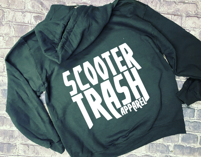 SCOOTER TRASH BLOCK LOGO HOODIE