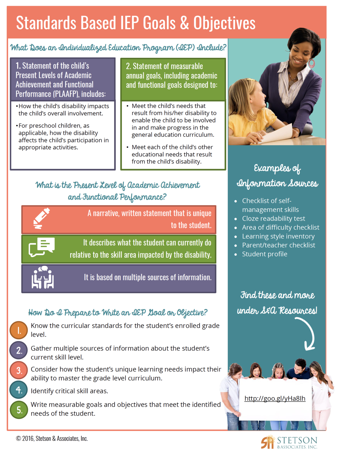 Standards Based IEP Goals & Objectives Information Card Online Shop