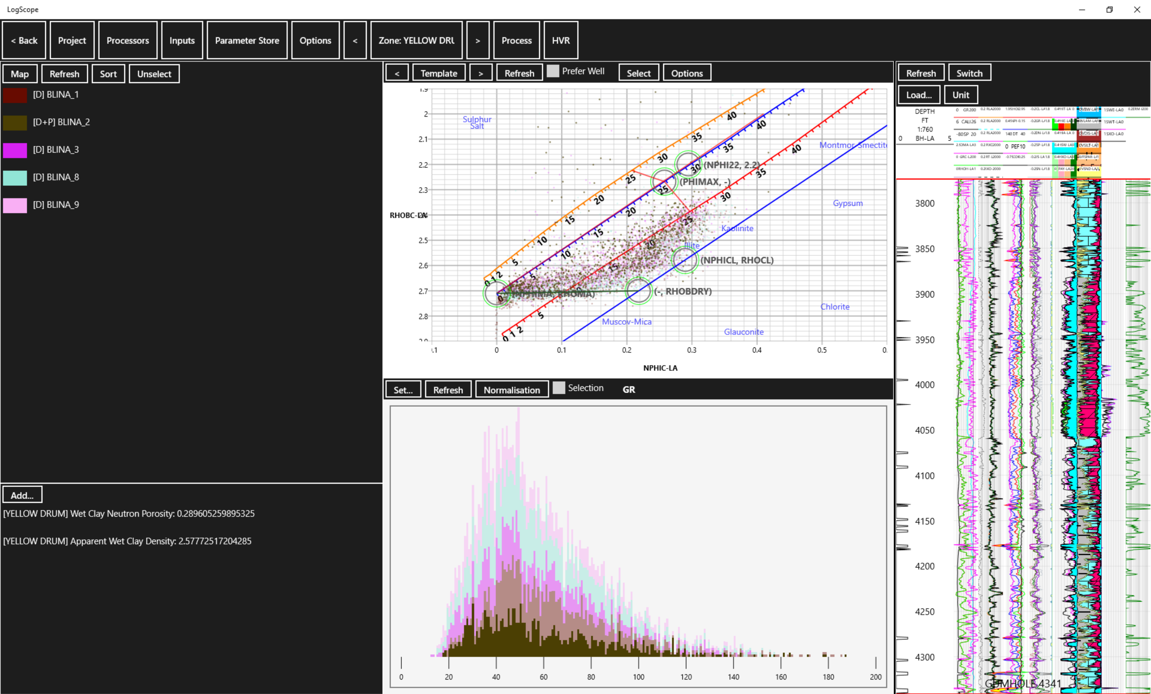 Multiwell Log Analysis