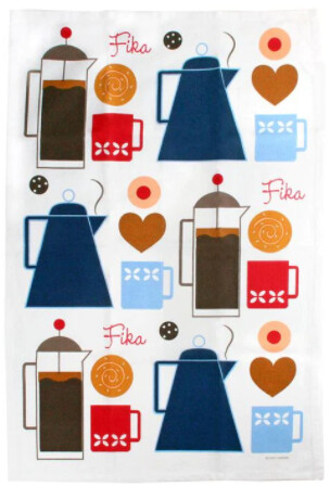 Cindy Lindgren Fika Tea Towel