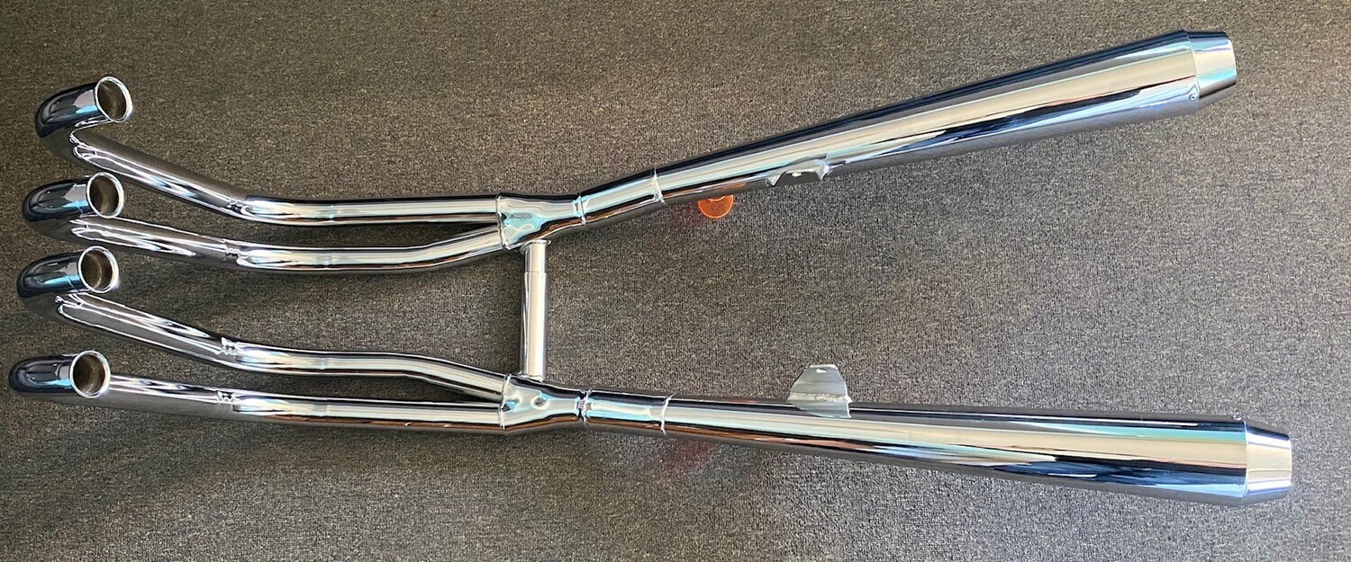 Z1000 KZ1000 A1 A2 Chrome 4 into 2 Exhaust System
