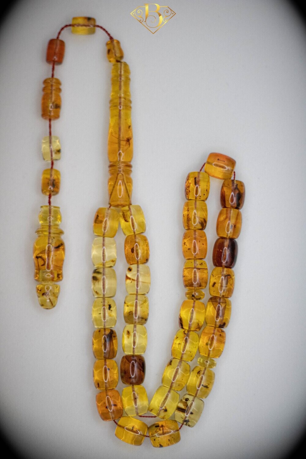 Colombian Amber Rosary (Spider)
