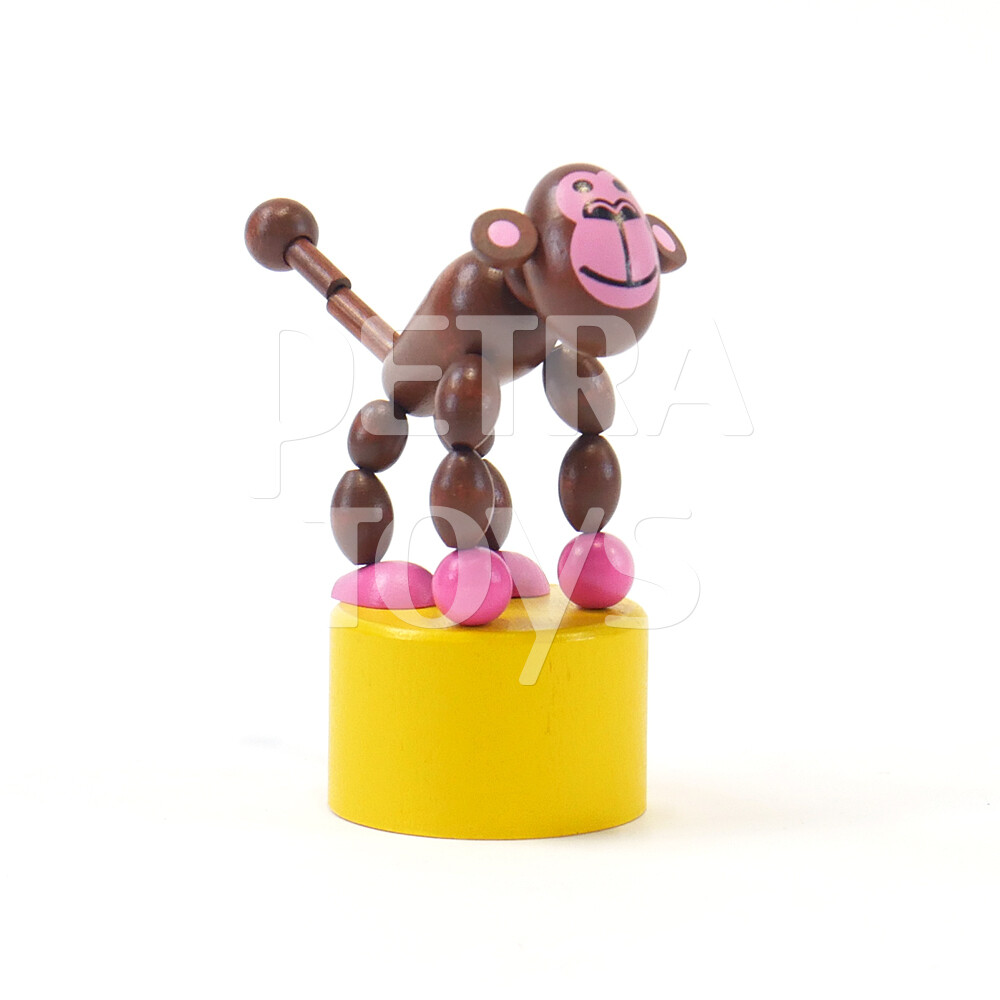 Petra Toys Wooden Dancing Monkey Press Puppet