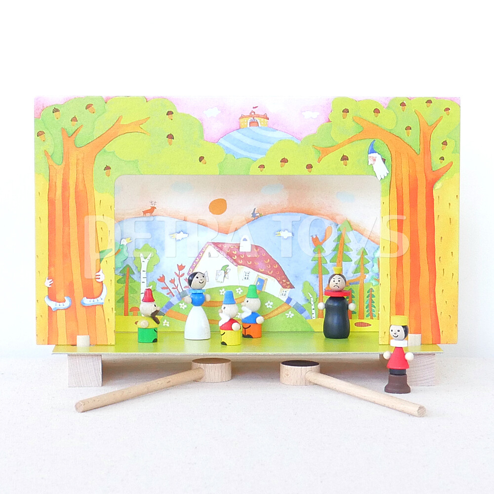 Kids Wooden Play Theater Snow White