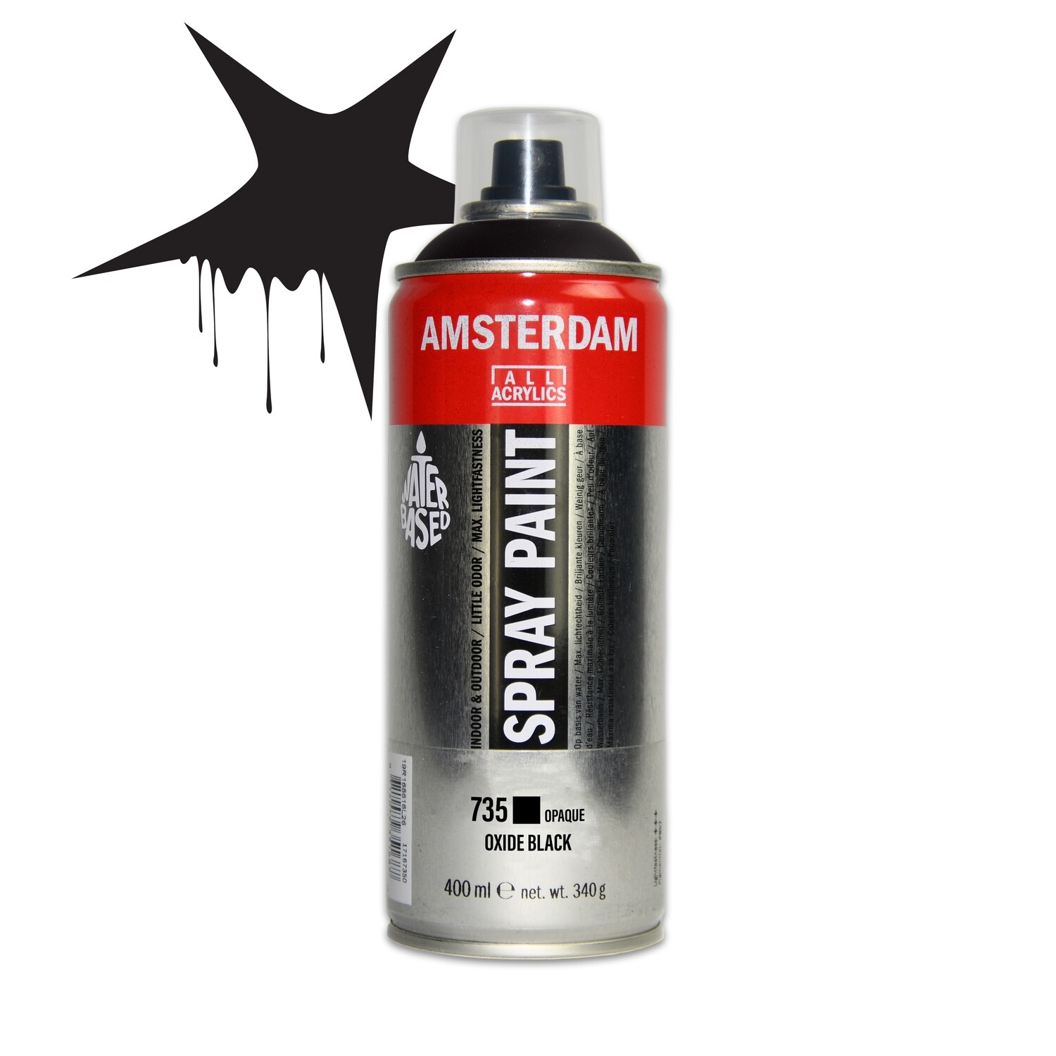 Amsterdam Oxide Black Spray Paint Graffiti