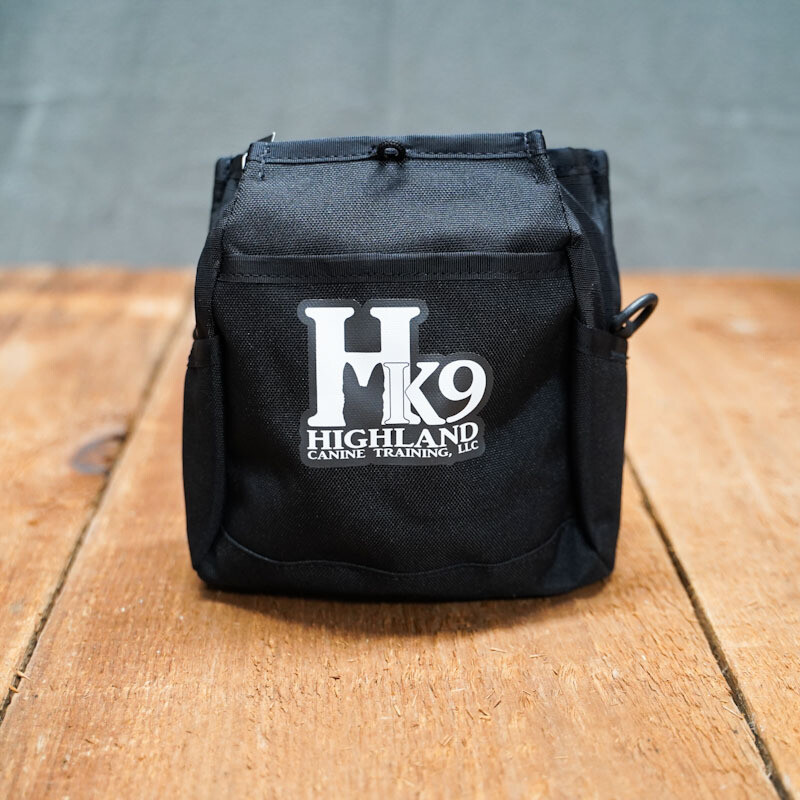 Rapid Rewards Deluxe Dog Training Pouch with Logo Black Dog Training