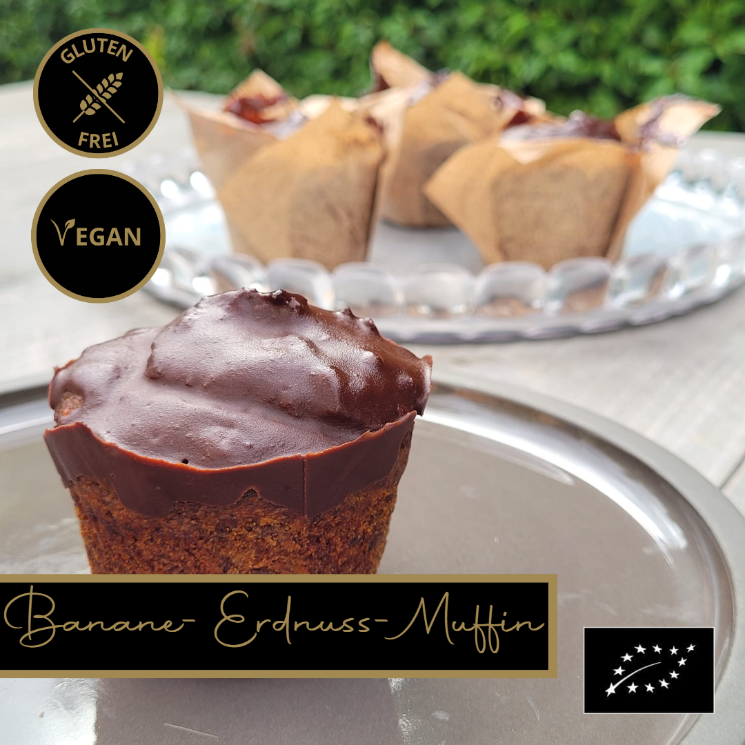 Banane-Erdnuss Muffin