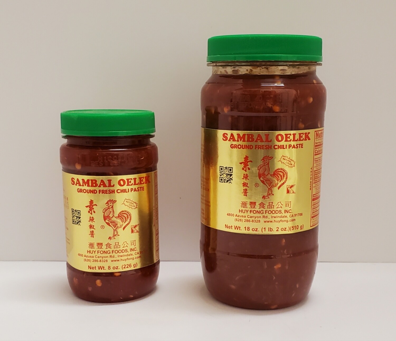 Sambal Oelek Ground Fresh Chili Paste (2 Sizes)