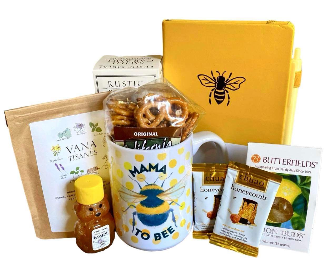 Mama To Bee Bay Area Theme & Makers Gift Baskets Made Right Here in