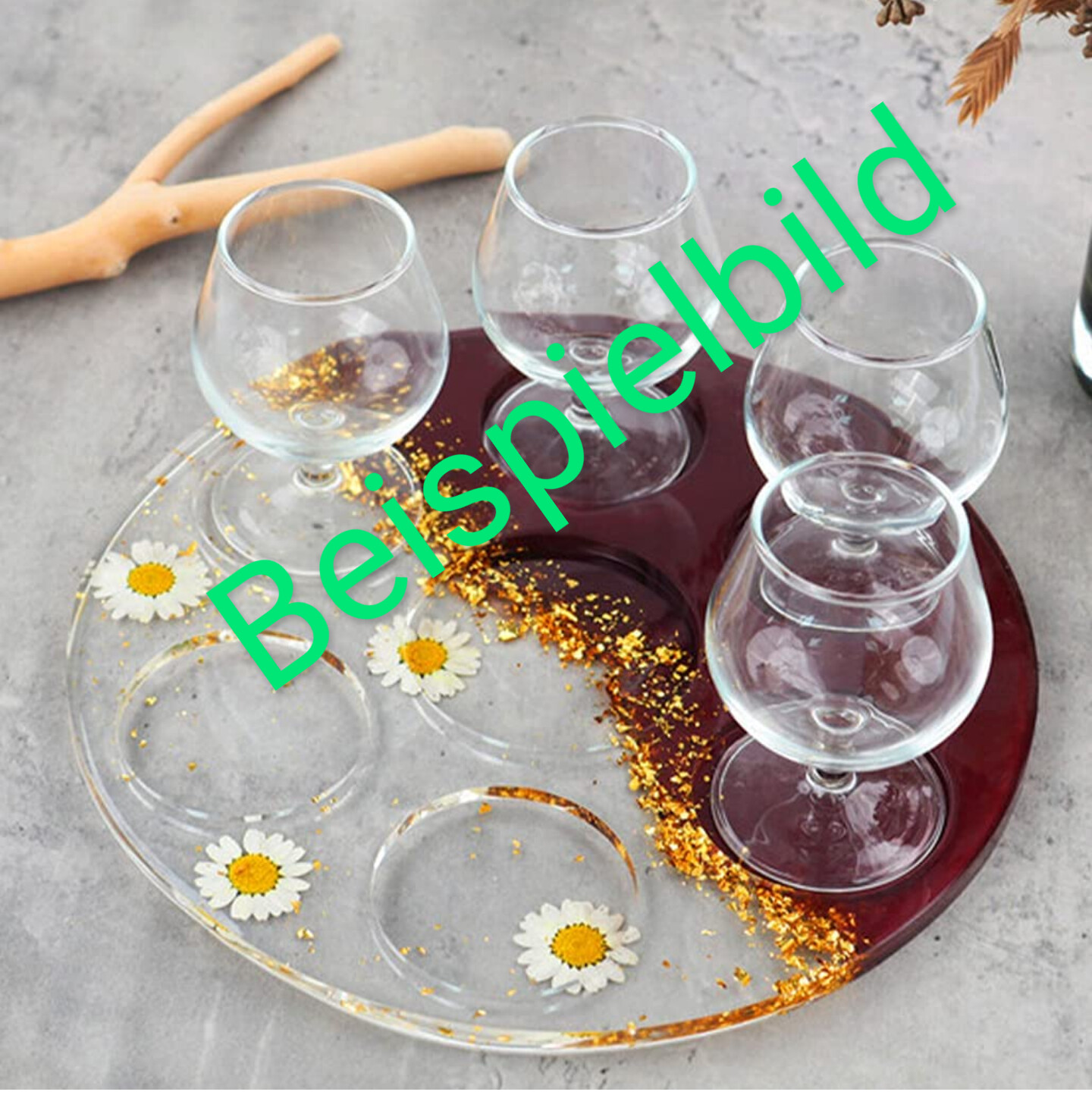 Servierplatte / Glastablet