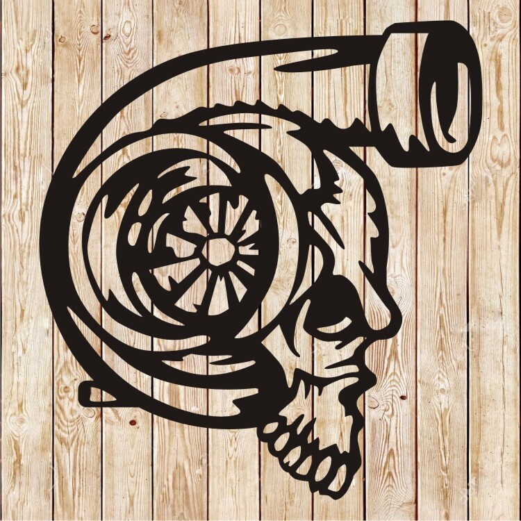 Turbo Skull Vector Cutting File