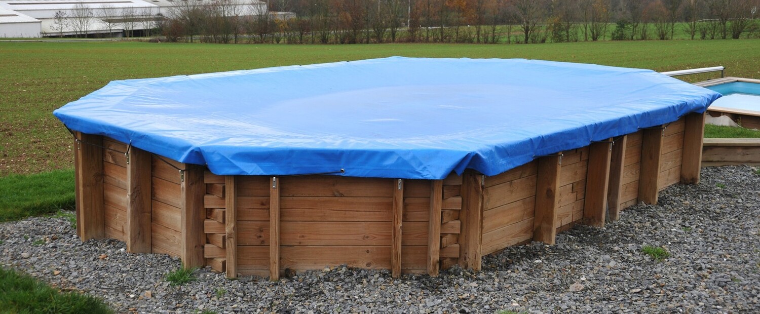 7.27m x 3.96m Debris Cover for Wooden Pool Store AquaWorld Wood Pools