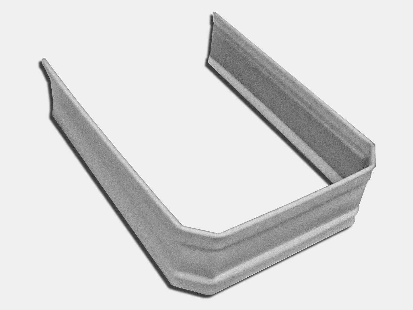 Square Corrugated Galvalume Downspout Strap for Wall KM Shop K&M